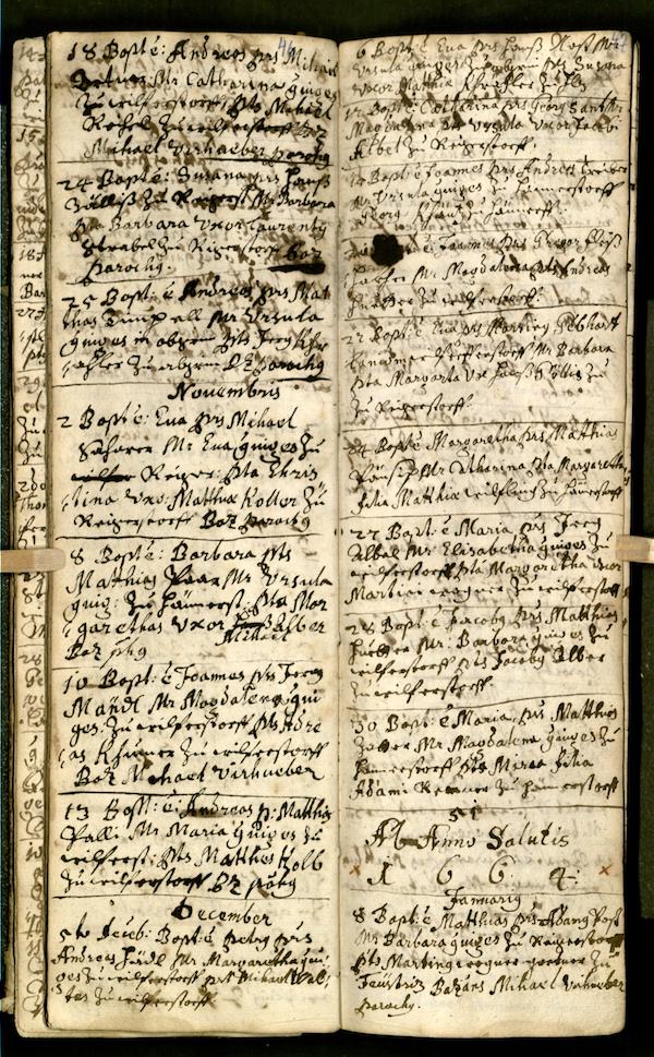Hainersdorf 6180 Taufbuch A 1652 1684 Seite S0046 S0047